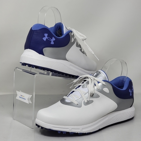 Under Armour Golf Shoe Charged Breathe  Cleats 3026403-100 Women’s Size 9.5 New - Picture 8 of 10